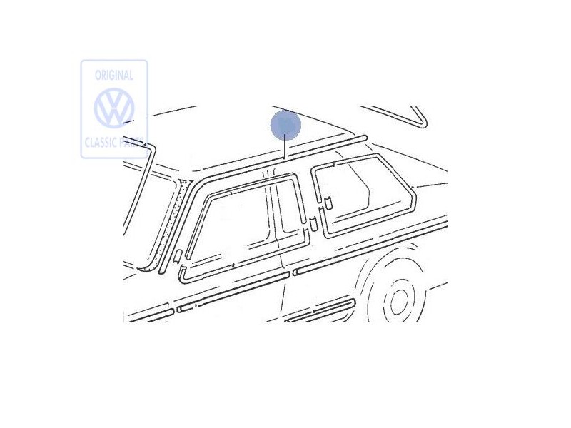 VW Original Dachzierleiste - 161853705