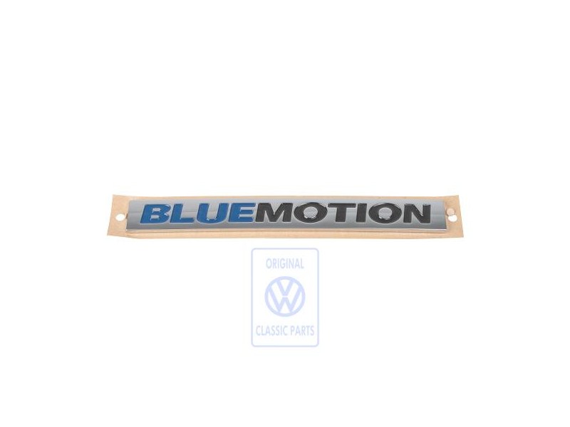 VW Original Schriftzug Chromglanz/Blau/Schwarz - 7E0853675E WWS