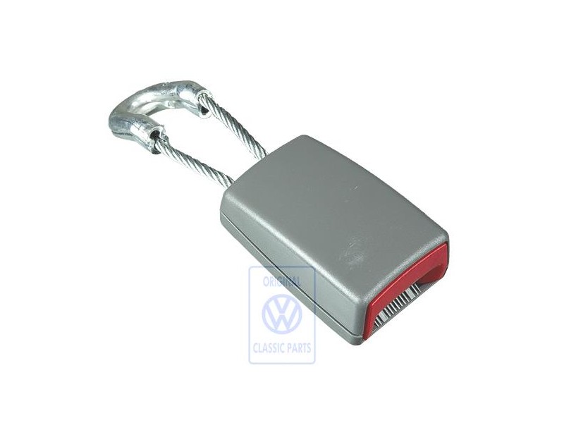 VW Original Gurtschloss Artgrey/Feuerrot - 7H5857739E PNR