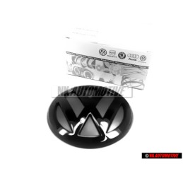 VW Original Hinten Emblem Logo Zeichen Schwarz - 1J6853630A 041