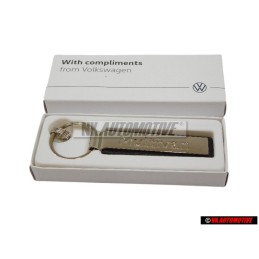 VW Original Schlüsselanhänger Silber/Schwarz - 000087010AAYPN