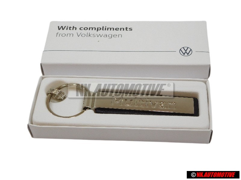 VW Original Schlüsselanhänger Silber/Schwarz - 000087010AAYPN