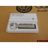 VW Original Schlüsselanhänger Silber/Schwarz - 000087010AAYPN