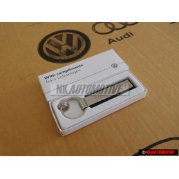 VW Original Schlüsselanhänger Silber/Schwarz - 000087010AAYPN