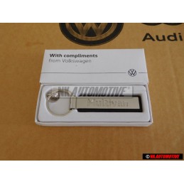 VW Original Schlüsselanhänger Silber/Schwarz - 000087010AAYPN