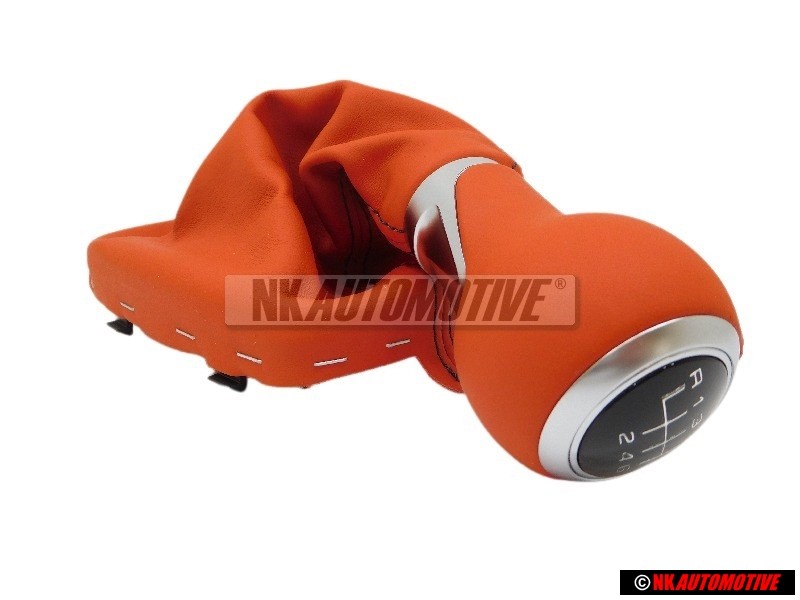 Audi Original Schalthebelknopf Mit Schalt Leder Rot - 8X0064231A 8ZP
