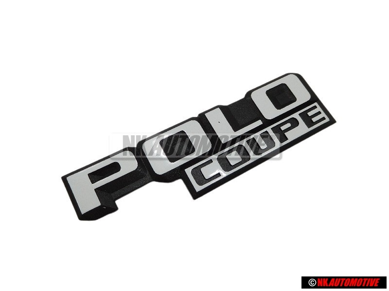 VW Original POLO COUPE Hinten Schriftzug Emblem Logo Weiß - 871853687 QK6
