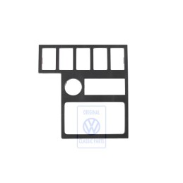 VW Original Schalteraufnahme Satinschwarz - 7D1858100A 01C