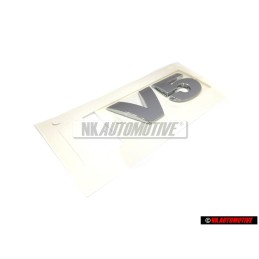 VW Original V5 Hinten Schriftzug Emblem Logo Chrom - 1J0853675D 739