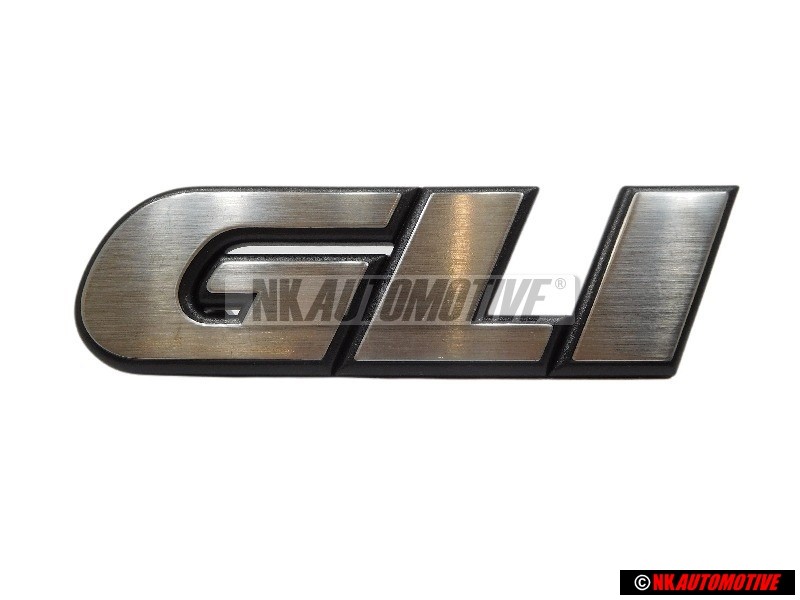 VW Original GLI Vorne Kühlergrill Emblem Schriftzug - 165853679F