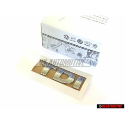 VW Original TDI Hinten Schriftzug Emblem Logo Chrom Golf 4 - 3B0853675AN739