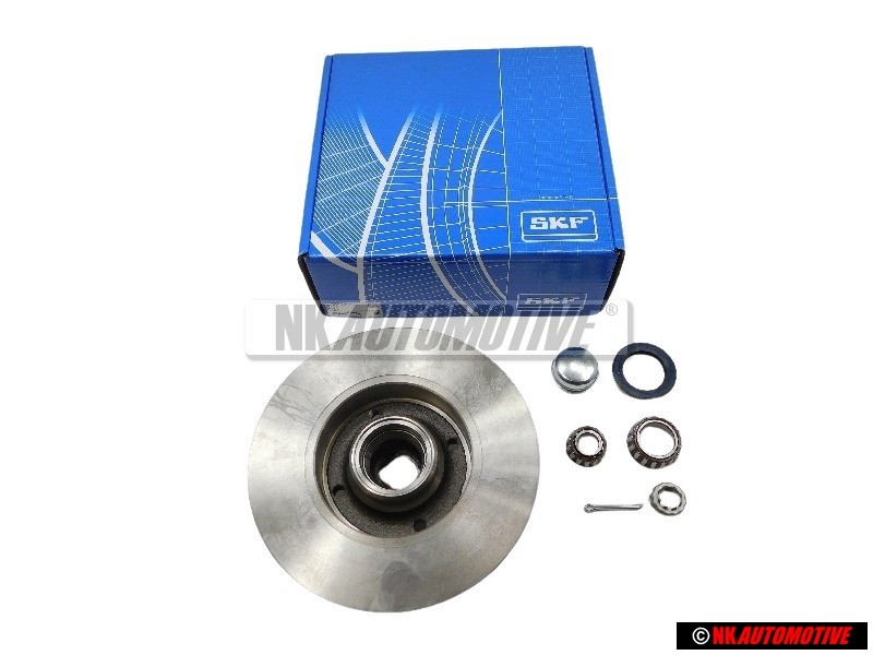SKF Hinterachse Bremsscheibe Radlager 226x10 4/100 mit Radlager - VKBD 1004
