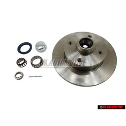SKF Hinterachse Bremsscheibe Radlager 226x10 4/100 mit Radlager - VKBD 1004