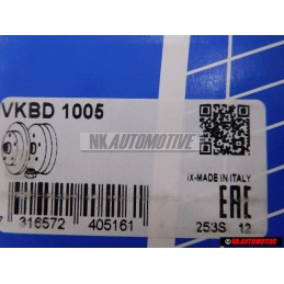 SKF Hinterachse Bremsscheibe Radlager 226x10 5/100 mit Radlager - VKBD 1005
