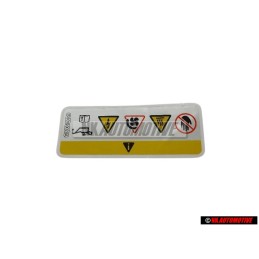 VW Original Kennschild Bei Oluberfullung Besteht - 701010002AA