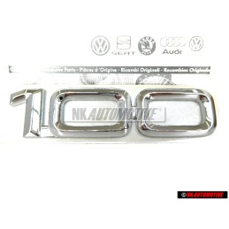 Audi Original 100 Hinten Schriftzug Emblem Logo Chrom - 4A9853741 2ZZ