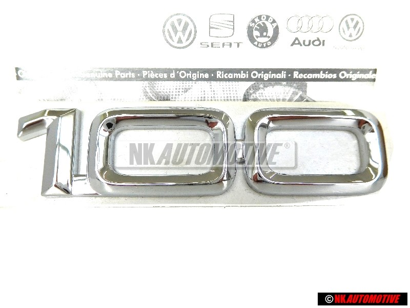 Audi Original 100 Hinten Schriftzug Emblem Logo Chrom - 4A9853741 2ZZ