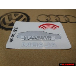 Audi Original Kennschild - 4D0010138E