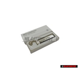VW Original Schlüsselanhänger Silber/Schwarz - 000087010P YPN