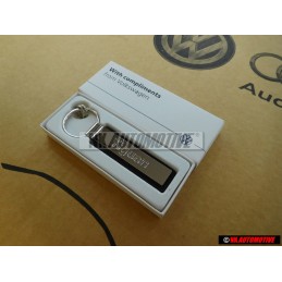VW Original Schlüsselanhänger Silber/Schwarz - 000087010S YPN