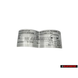VW Original Kennschild - 701010082P