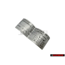 VW Original Kennschild - 701010082P