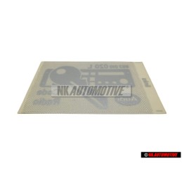 VW Original Kennschild - 893010020L