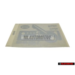 VW Original Kennschild - 893010020L