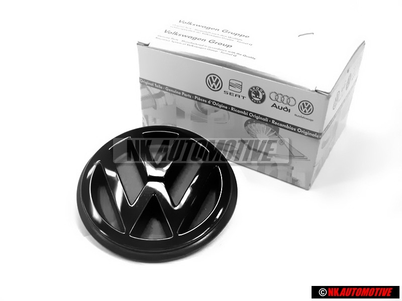VW Original Hinten Emblem Logo Zeichen Schwarz - 357853601B 041