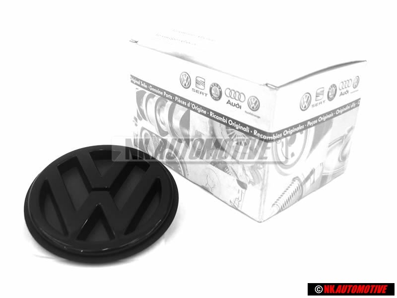 VW Original Hinten Emblem Logo Zeichen Schwarz - 1H5853630C 041
