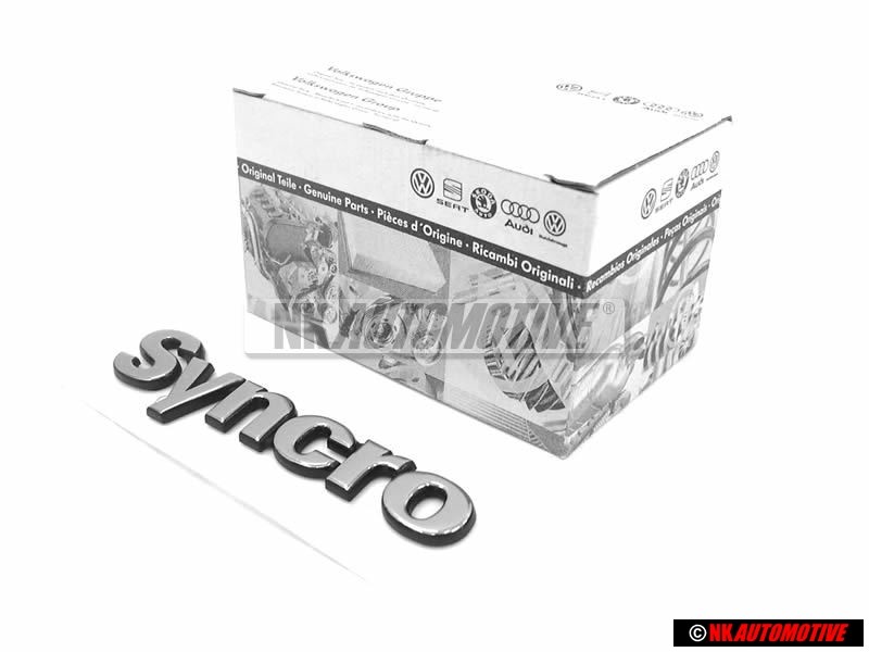 VW Original SYNCRO Hinten Schriftzug Emblem Logo Chrom - 7M0853675B Z10