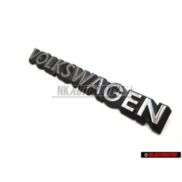 VW Original VOLKSWAGEN Hinten Schriftzug Emblem Logo Silber - 321853685C GX2