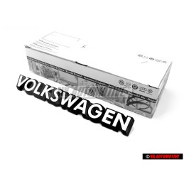 VW Original VOLKSWAGEN Hinten Schriftzug Emblem Logo Weiß - 321853685C QK6