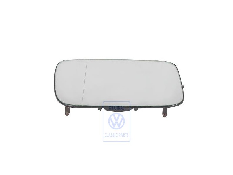 VW Original Spiegelglas (Asphärisch- Weitwinkel) Mit Trägerplatte - 192857522E