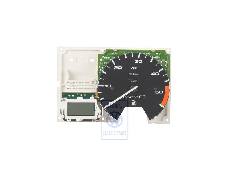 VW Original Drehzahlmesser Mit Digitaluhr Und Steuergerät Leiter - 193919253C