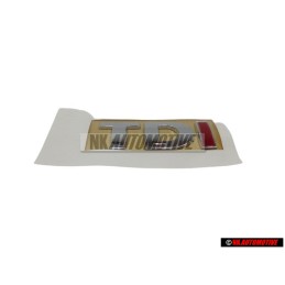 VW Original TDI Hinten Schriftzug Emblem Logo Chrom Rot - 3B0853675ABGQF