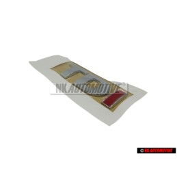 VW Original TDI Hinten Schriftzug Emblem Logo Chrom Rot - 3B0853675ABGQF