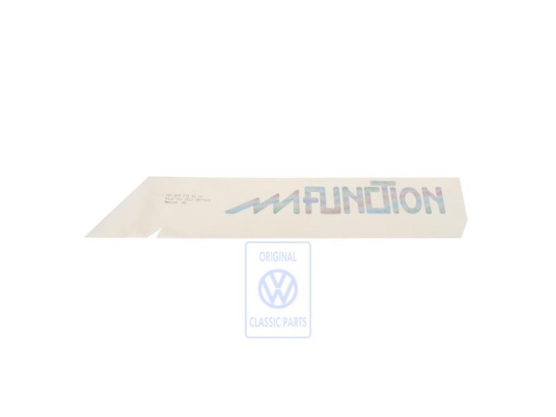 VW Original Folienschriftzug Grün/Blau - 191853432S Z25