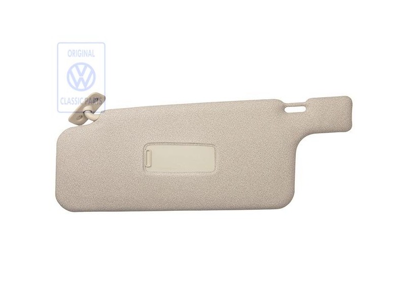 VW Original Sonnenblende Mit Spiegel Und Abdeckung Grau - 191857551A 8FG