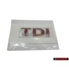 VW Original TDI Hinten Schriftzug Emblem Logo Rot - 1J0853675ACGQF