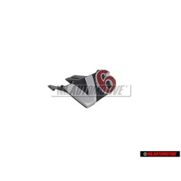 VW Original V6 Vorne Kühlergrill Emblem Schriftzug Chrom Rot - 1J5853679A GQF