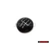 VW Original 5-Gang Schaltknauf Schalthebel Emblem Plakette - 1K0711144H