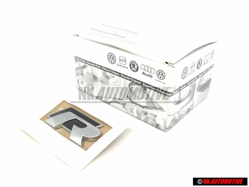 VW Original R-LINE Hinten Schriftzug Emblem Logo Chrom - 1K8853675K FOD