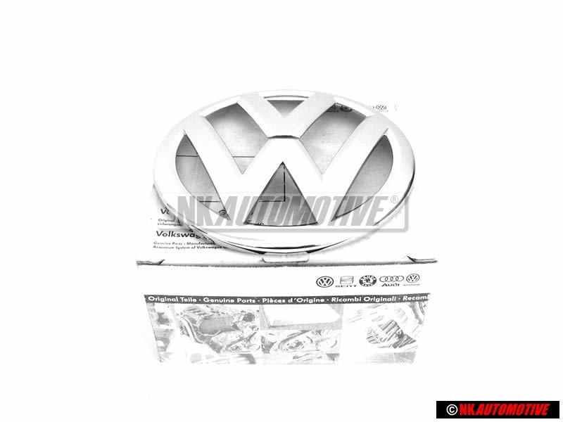 VW Original Vorne Kühlergrill Emblem Logo Zeichen Chrom - 5G0853601 2ZZ