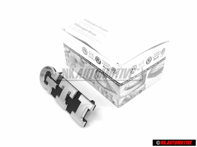 VW Original GTI Vorne Kühlergrill Emblem Schriftzug Chrom - 5G0853679Q IDJ