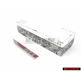 VW Original GTI Seite Schriftzug Emblem Logo Chrom Rot - 5G0853688L JZQ