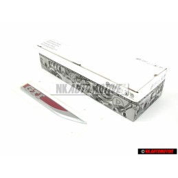 VW Original GTI Seite Schriftzug Emblem Logo Chrom Rot - 5G0853688M JZQ