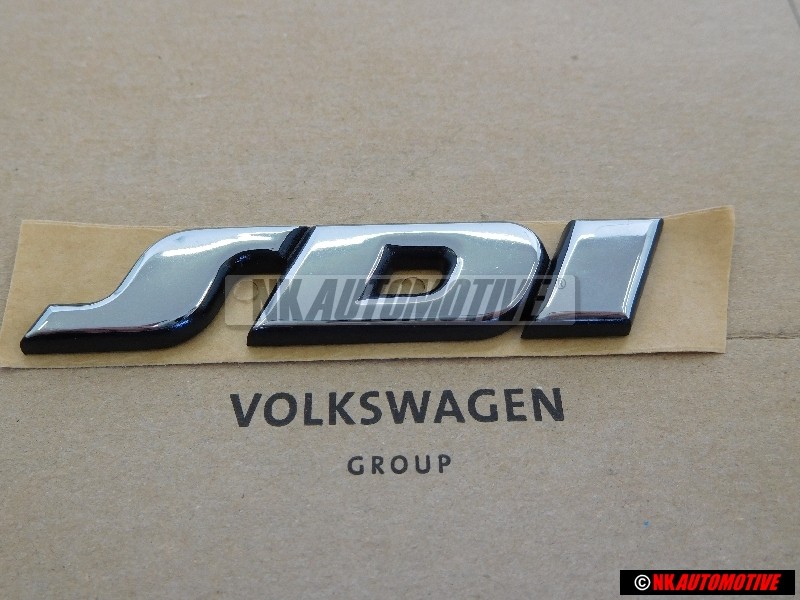 VW Original SDI Hinten Schriftzug Emblem Logo Chrom - 1H0853675D Z10