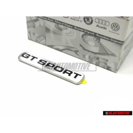 VW Original GT SPORT Seite Schriftzug Emblem Logo Silber - 1J0853688 61E