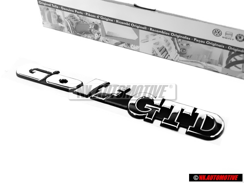 VW Original GOLF GTD Hinten Schriftzug Emblem Logo Chrom Golf 3 - 1H6853687AEZ10
